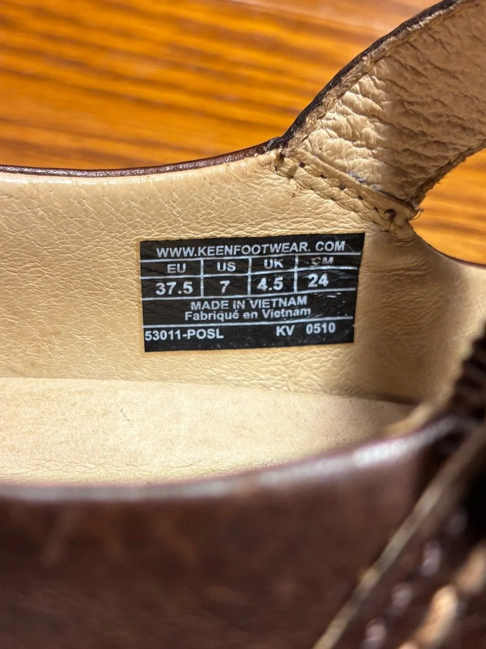 Keen Mary Jane Comfort Shoes Brown Leather Size 7